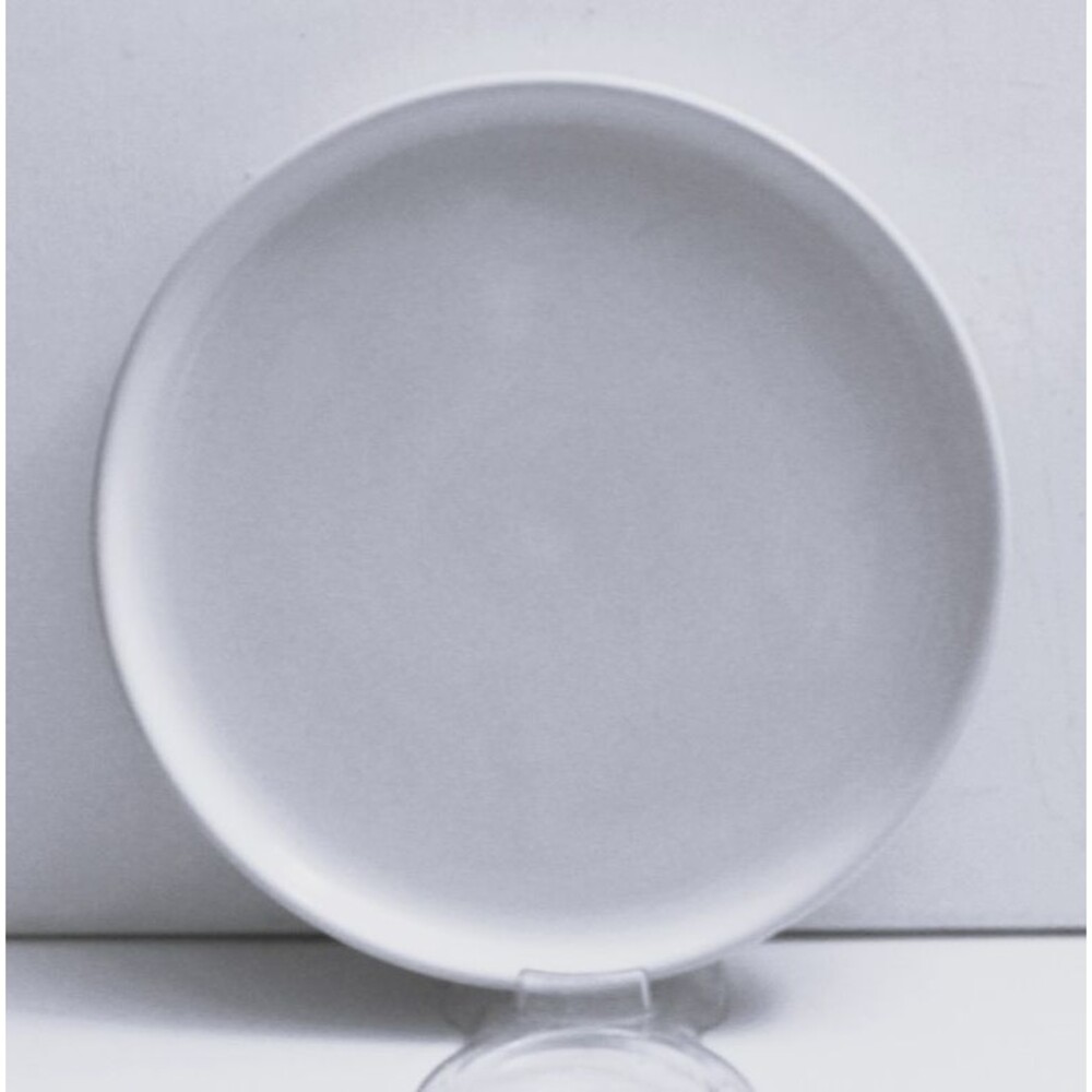 Bauhaus Trend Pacific White Ceramic Luncheon Plate 7 3/4"